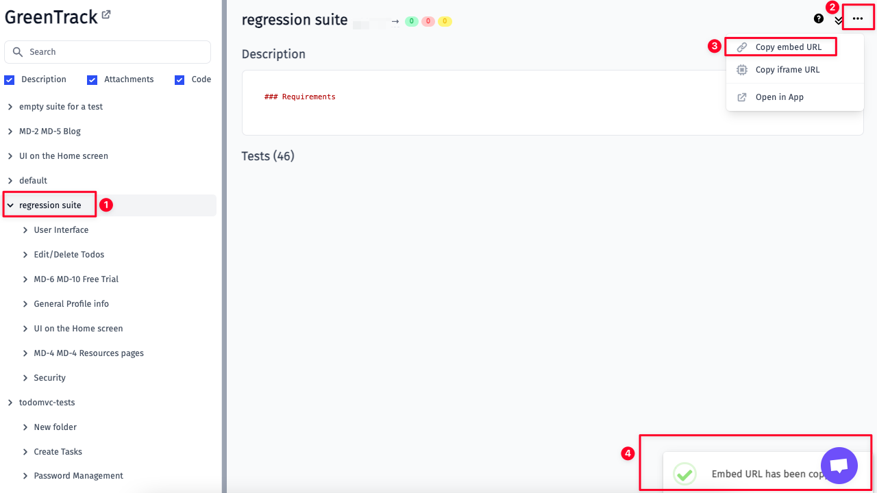 Embed a suite
